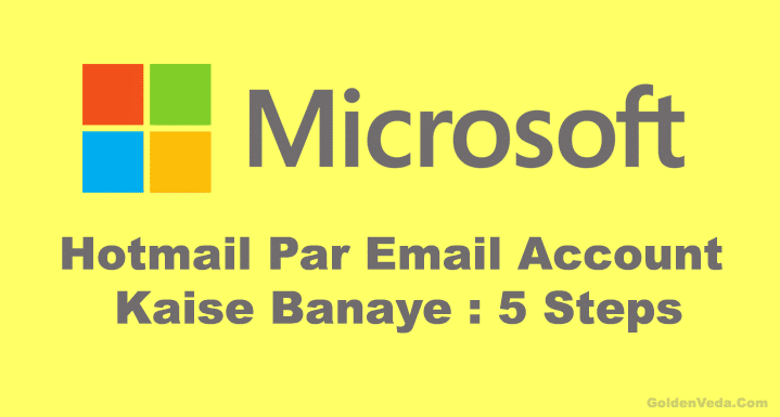 Microsoft Hotmail Par Email Account Kaise
